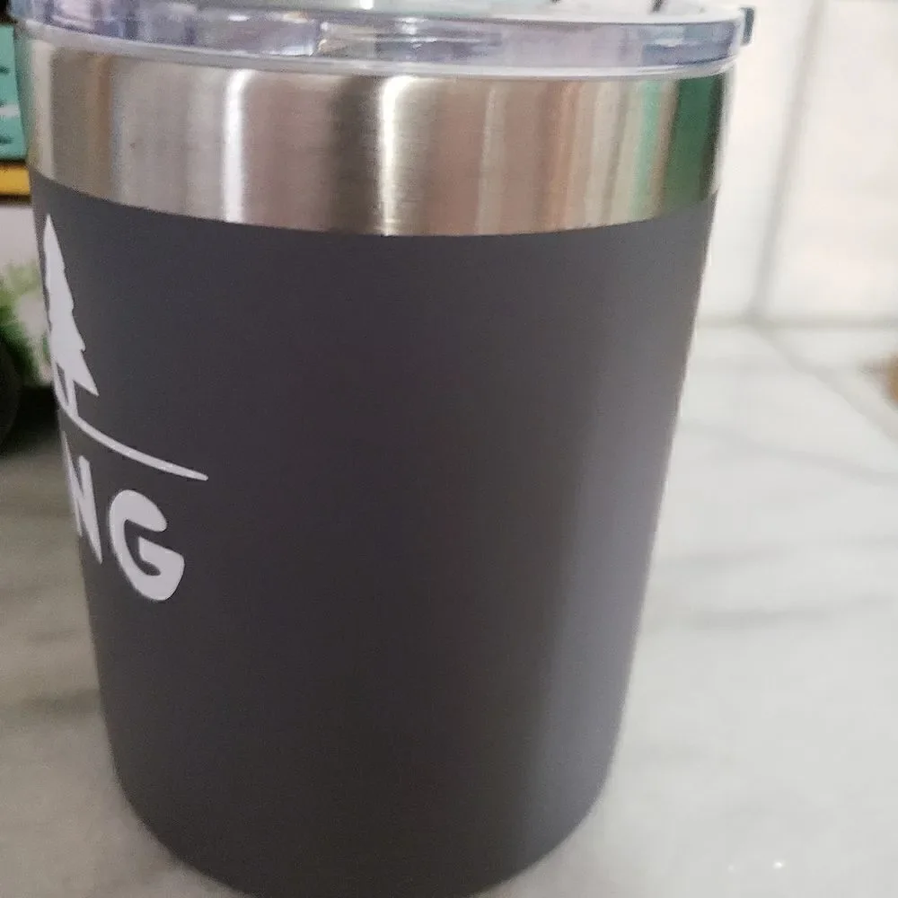 Custom Cup Camping Life Lowball Tumbler -10 oz